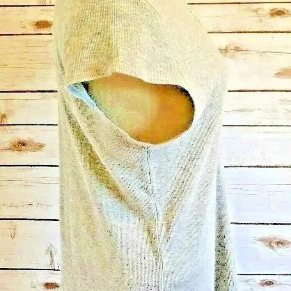 ONE CLOTHING Women Short Sleeve Pull Over V-Neck Studs Gray Shirt Top Size M - Picture 7 of 12